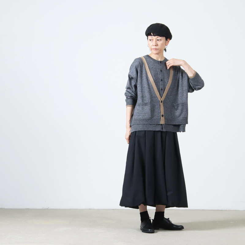 【春夏】MidiUmi (ミディウミ)コットンリネン バルーンスカート ミディウミ コットンリネンバルーンスカート Midi-Umi 2025春夏