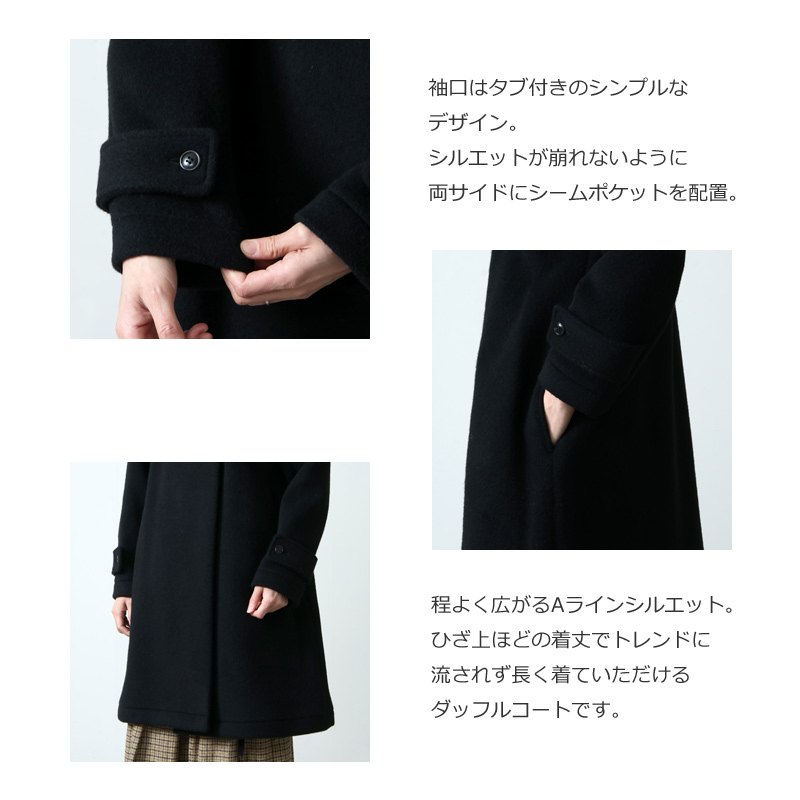 mizuiro ind(ߥ) A line duffle coat