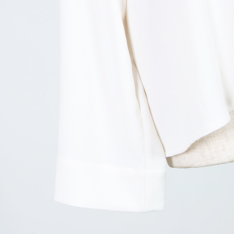 mizuiro ind(ミズイロインド) プリーツカラーシャツプルオーバー