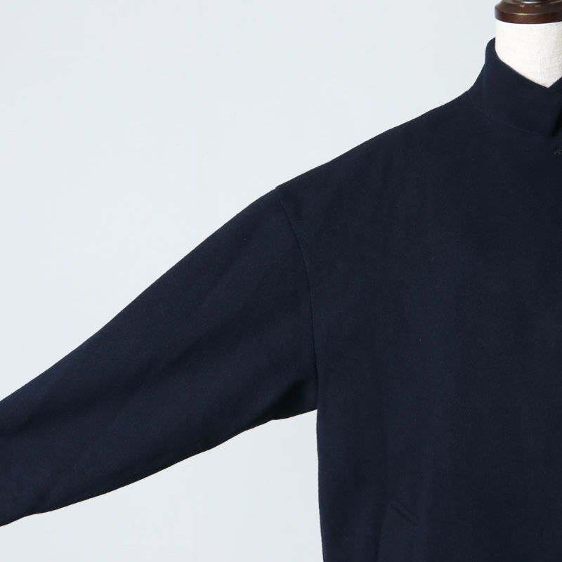 mizuiro ind(ミズイロインド) ウールブレンドスタンドカラーコート