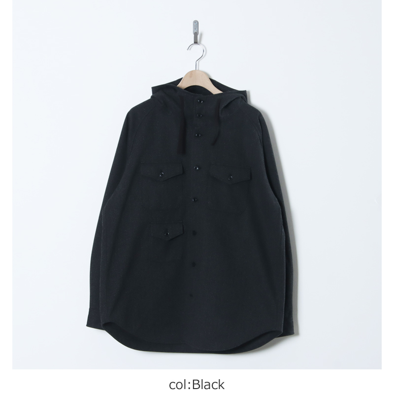 MODMNT(ɥ) TWEED KNIT HOODED SHIRT