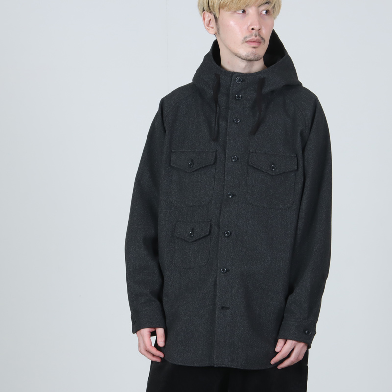 MODMNT(ɥ) TWEED KNIT HOODED SHIRT