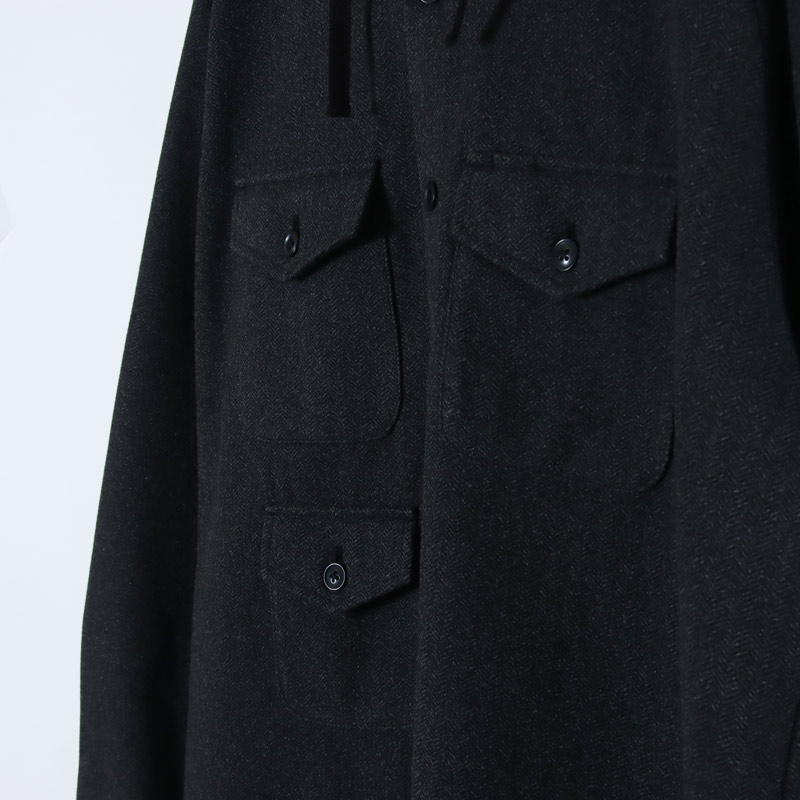 MODMNT(ɥ) TWEED KNIT HOODED SHIRT