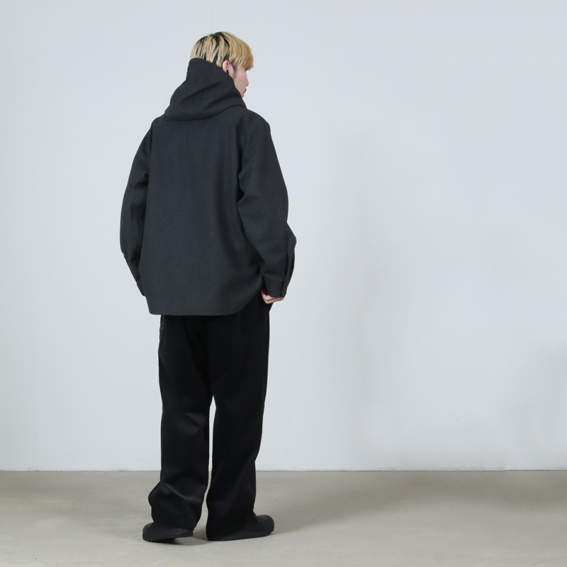 MODMNT(ɥ) TWEED KNIT HOODED SHIRT