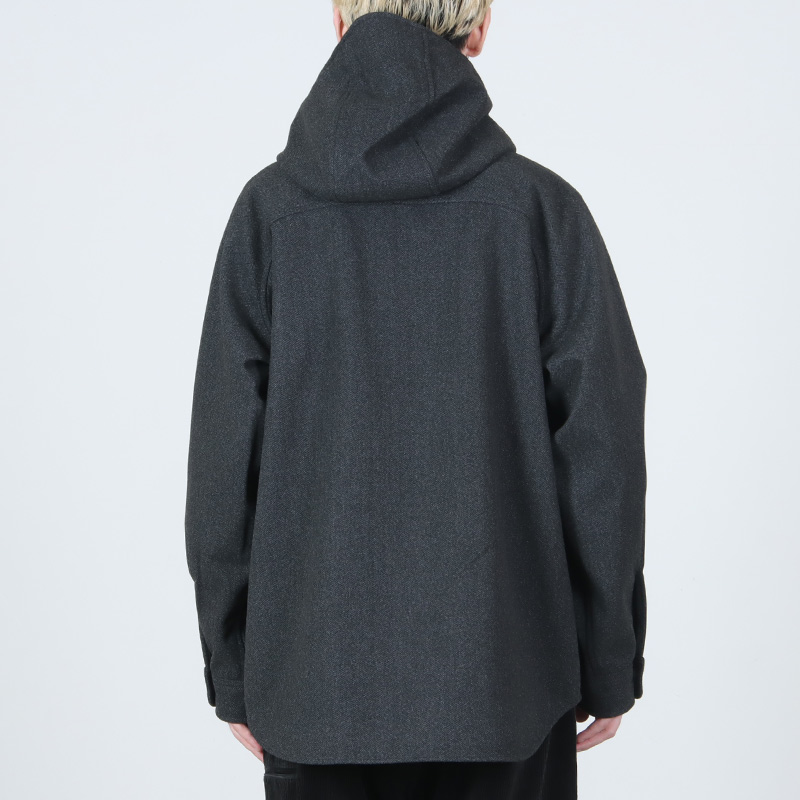 MODMNT(ɥ) TWEED KNIT HOODED SHIRT