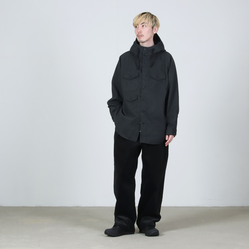 MODMNT(ɥ) TWEED KNIT HOODED SHIRT