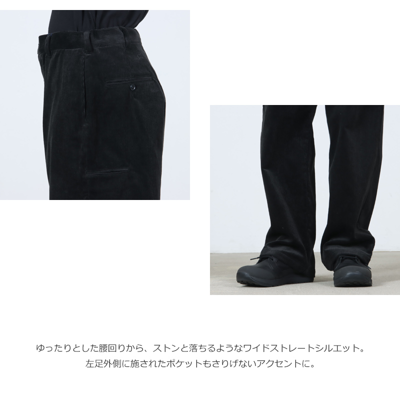 MODMNT(ɥ) WIDE CORDUROY PANTS