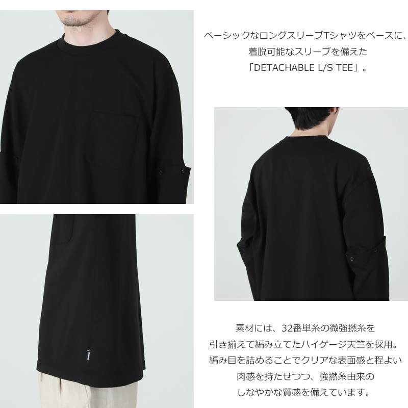 MODMNT(��ɥ���) DETACHABLE L/S TEE