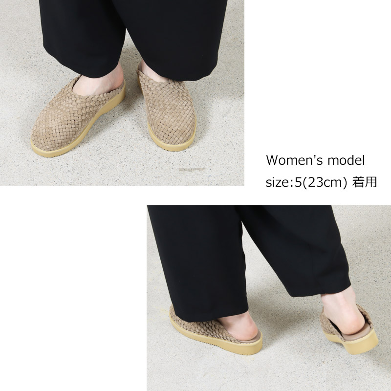 molle shoes(⡼륷塼) WOVEN LEATHER CROG