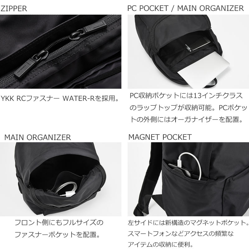 MONOLITH(Υꥹ) BACKPACK STANDARD SOLID S BLACK