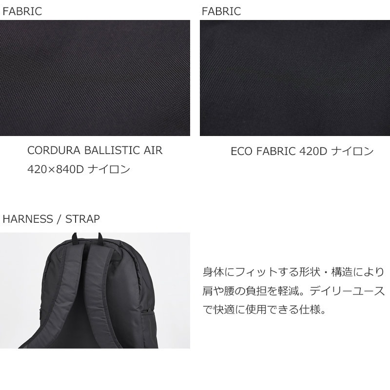 MONOLITH(Υꥹ) BACKPACK STANDARD SOLID M BLACK