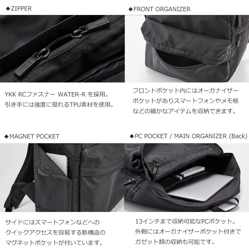 MONOLITH(Υꥹ) BACKPACK STANDARD M BLACK