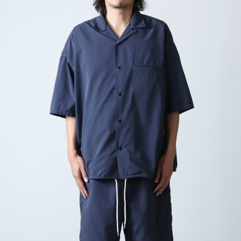nanamica (ナナミカ) Open Collar Wind H/S Shirt / オープンカラー ...