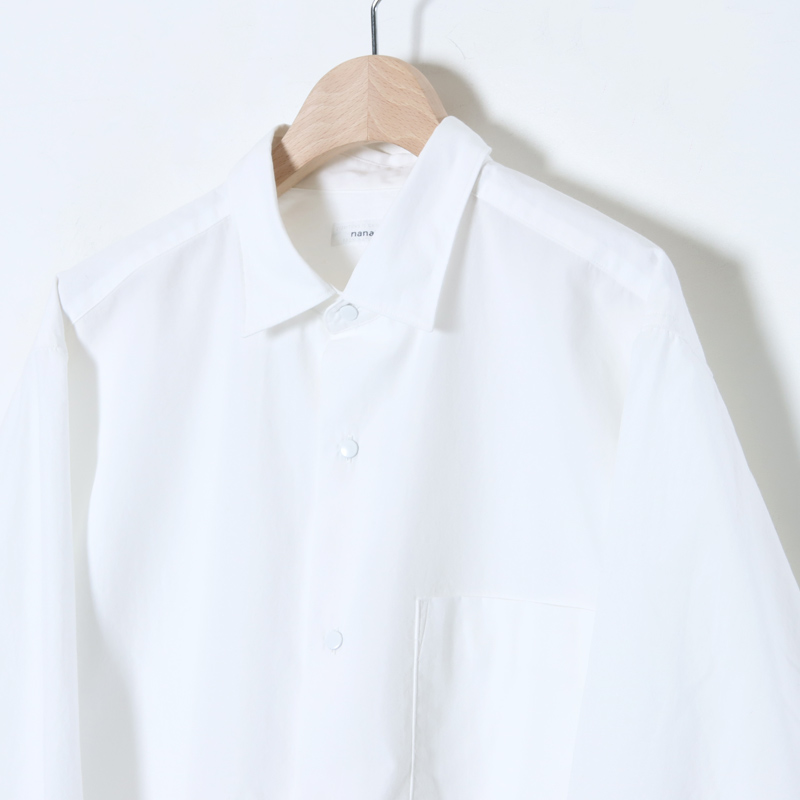 国内在庫】 nanamica Regular Collar Wind Shirt ナナミカ シャツ