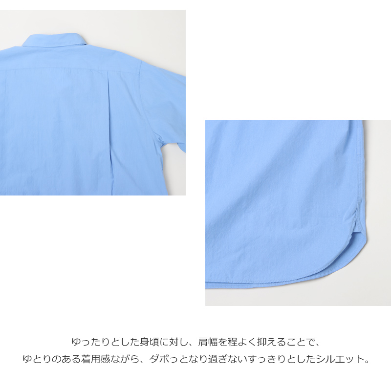 nanamica (ナナミカ) Regular Collar Wind Shirt / レギュラーカラーウィンドシャツ