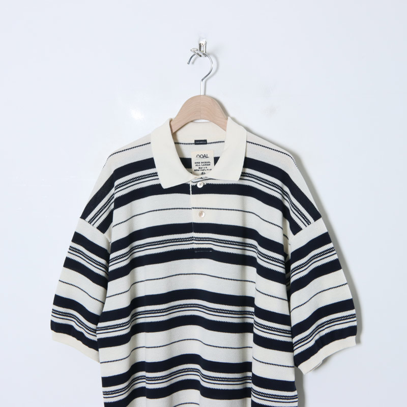 nanamica(ʥʥߥ) Stripe Polo Sweater