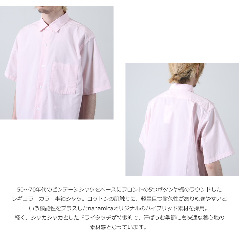 nanamica(ʥʥߥ) Regular Collar Wind S/S Shirt