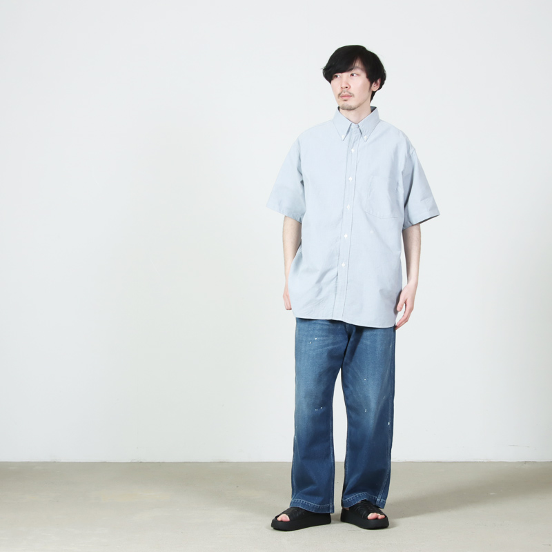 nanamica(�ʥʥߥ�) Button Down Wind S/S Shirt