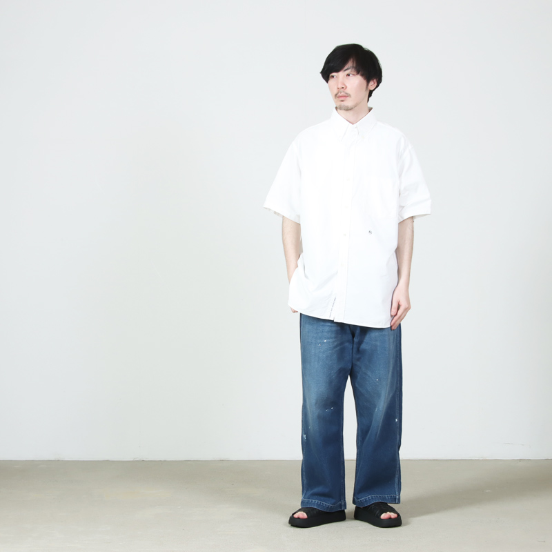 nanamica(�ʥʥߥ�) Button Down Wind S/S Shirt