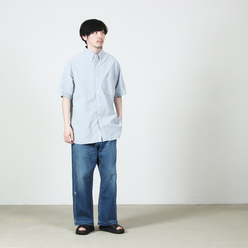 nanamica(�ʥʥߥ�) Button Down Wind S/S Shirt