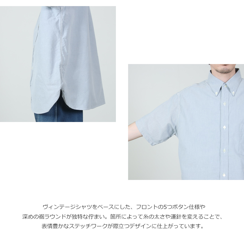 nanamica(�ʥʥߥ�) Button Down Wind S/S Shirt