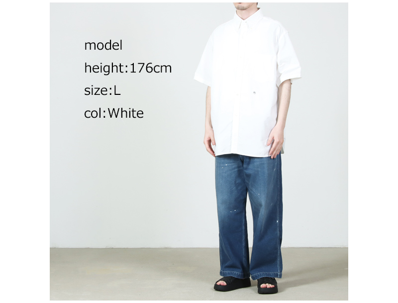 nanamica(�ʥʥߥ�) Button Down Wind S/S Shirt