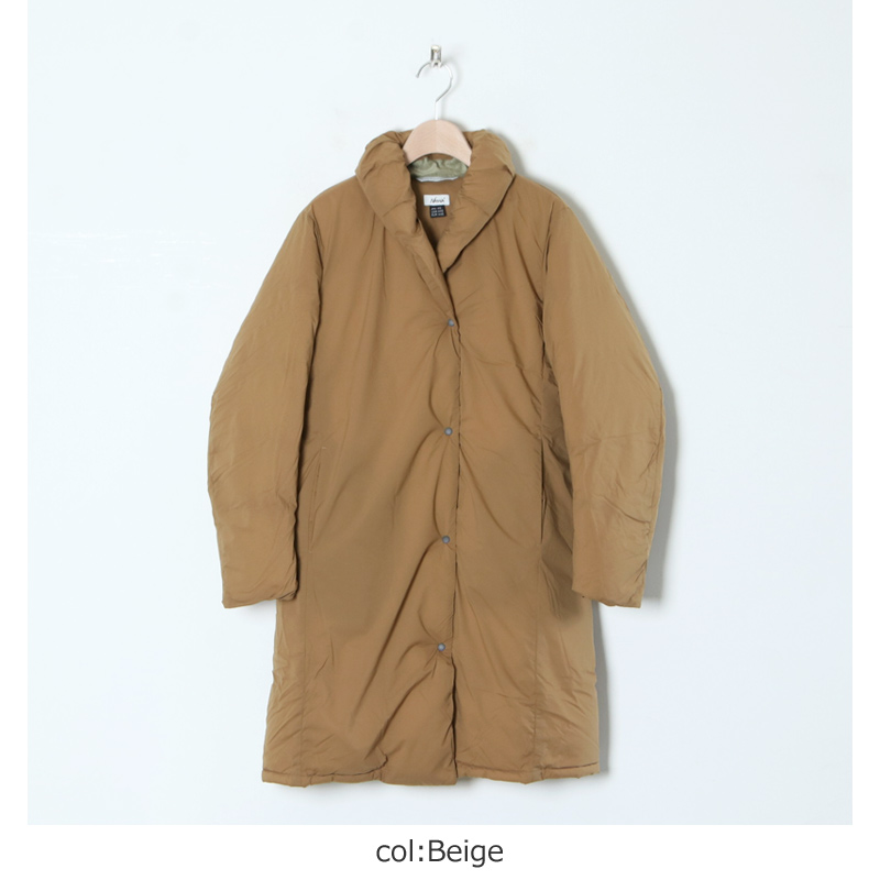 NANGA (ナンガ) Lady's SHAWL COLLAR DOWN COAT 3RD / レディースショールカラーダウンコート