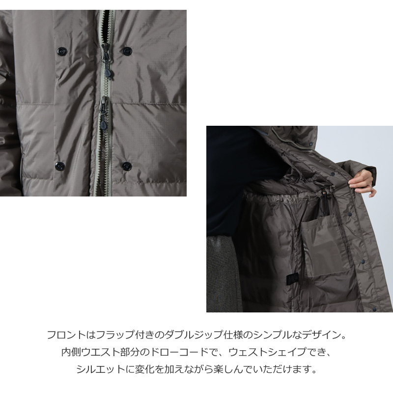 NANGA(ʥ) AURORA TEX DOWN HALF COAT W