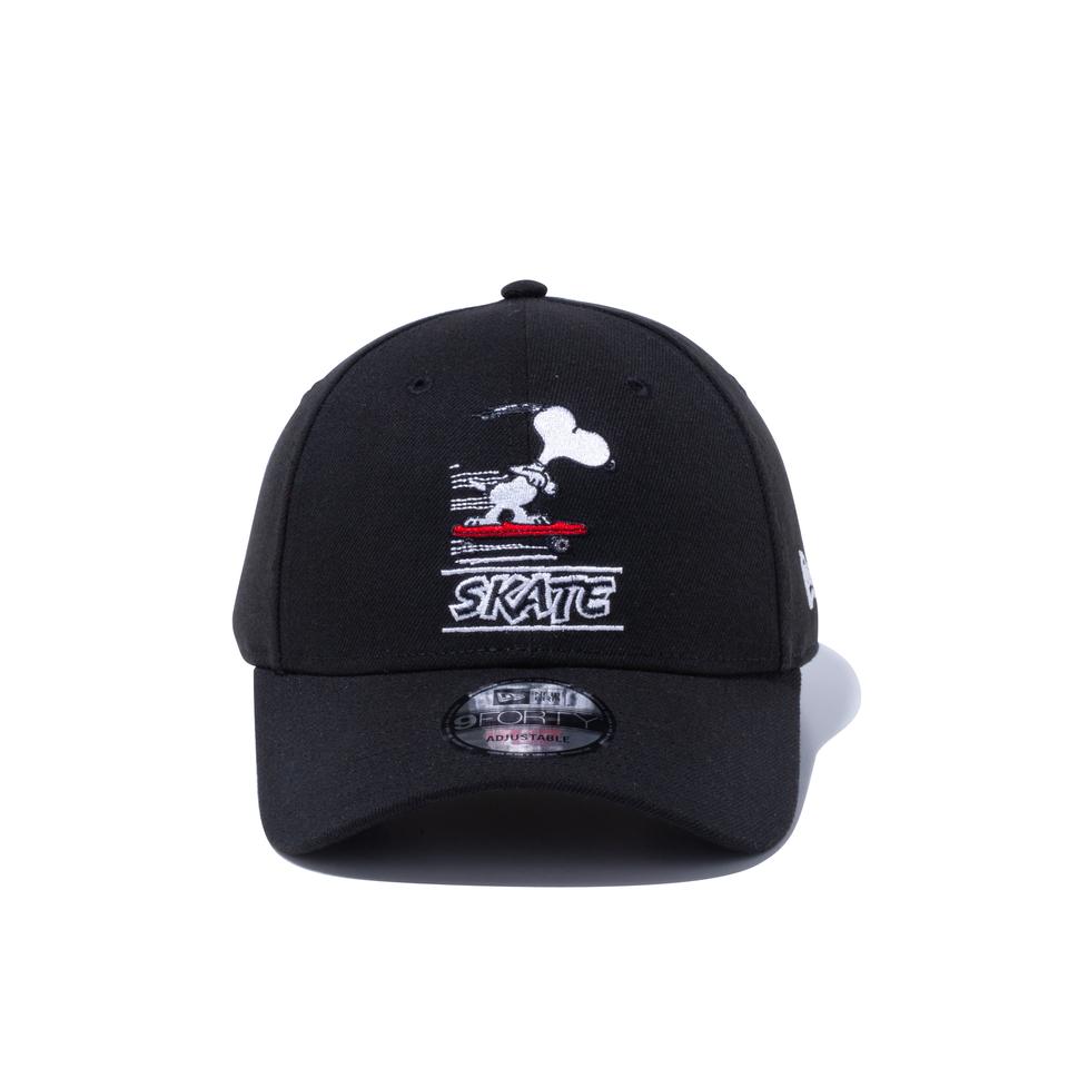 New Era ニューエラ 940 Peanuts Snoopy Skate Blk Ofc 9forty Peanuts ピーナッツ スヌーピー スケートボード ブラック