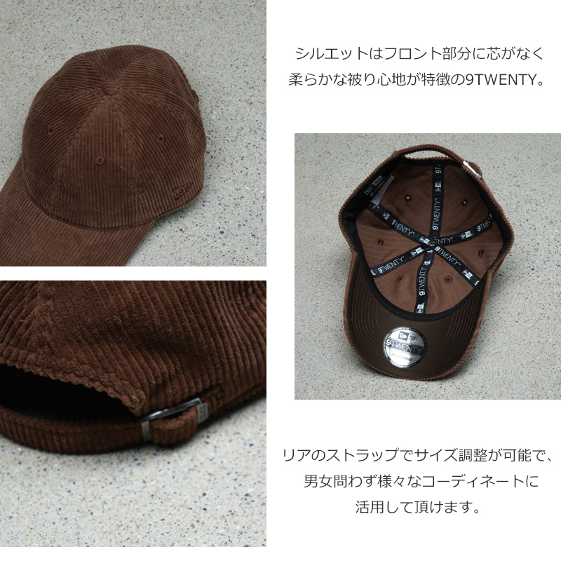 NEW ERA(�˥塼����) 9TWENTY �١����å� Corduroy �����ǥ���� �֥饦��