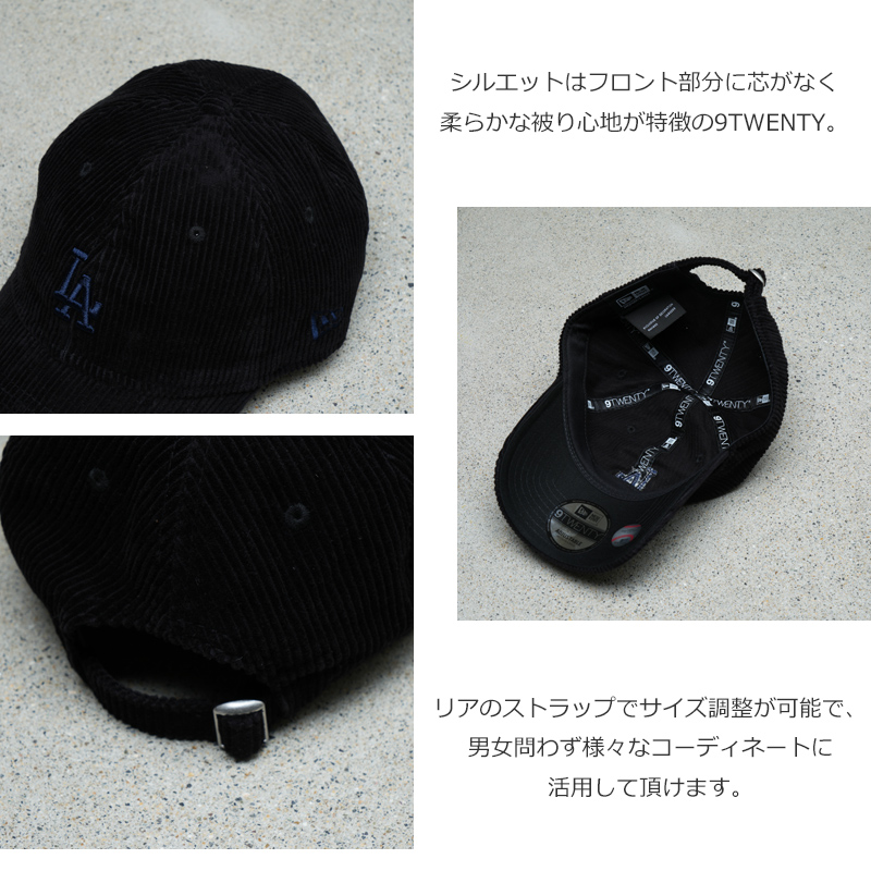 NEW ERA(�˥塼����) 9TWENTY Corduroy �����ǥ���� �����󥼥륹���ɥ��㡼�� �֥�å�