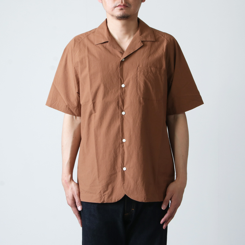 nisica (ニシカ) 半袖オープンカラーシャツ