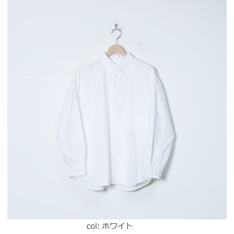 nisica (ニシカ) ルーズフィットボタンダウンシャツ
