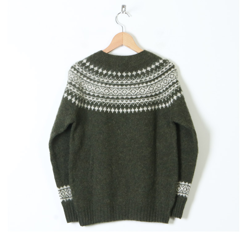 NOR'EASTERLY(Υ ꡼) NOR'EASTERLY HARLEY  CREW NECK 2TONE NORDIC SWEATER