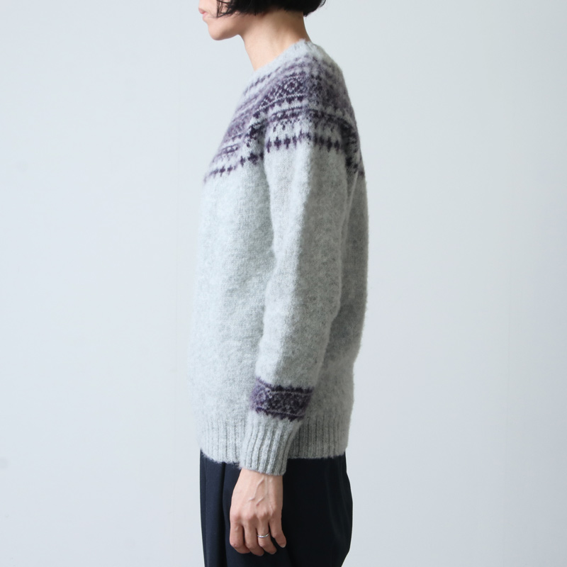 NOR'EASTERLY(Υ ꡼) NOR'EASTERLY HARLEY  CREW NECK 2TONE NORDIC SWEATER