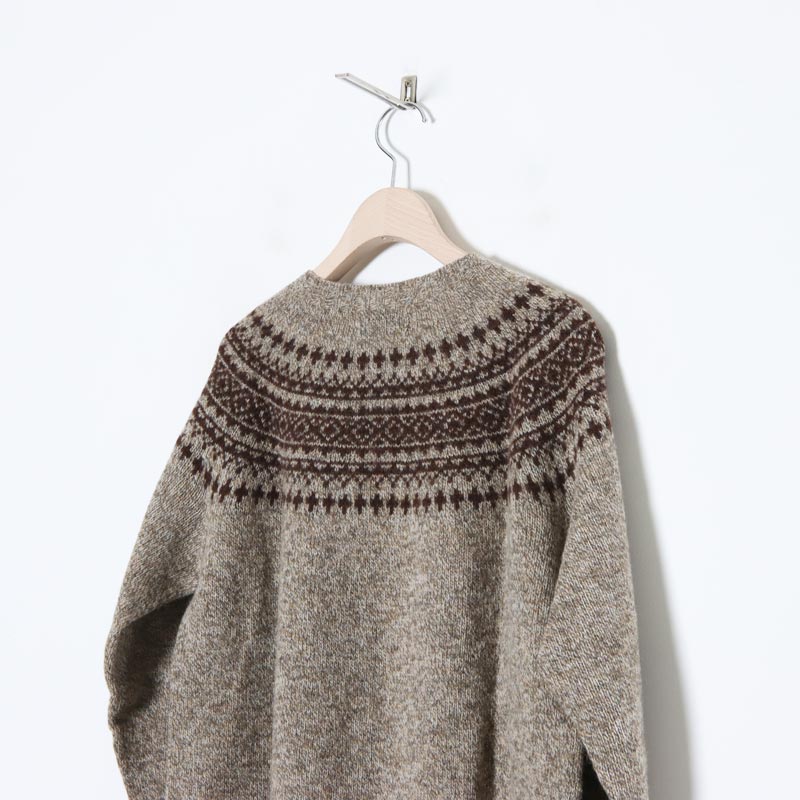 NOR'EASTERLY (ノア イースターリー) L/S WIDE NECK 2TONE NORDIC