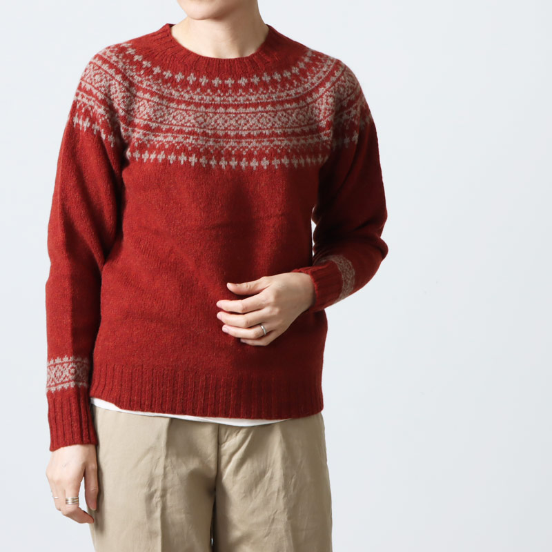 NOR'EASTERLY (ノア イースターリー) L/S WIDE NECK 2TONE NORDIC