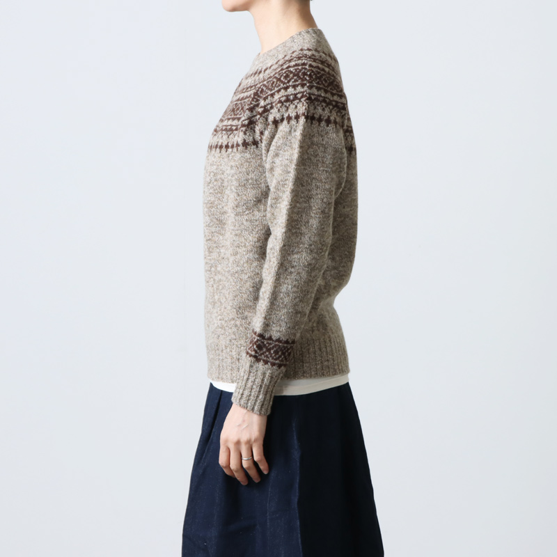 NOR'EASTERLY (ノア イースターリー) L/S WIDE NECK 2TONE NORDIC