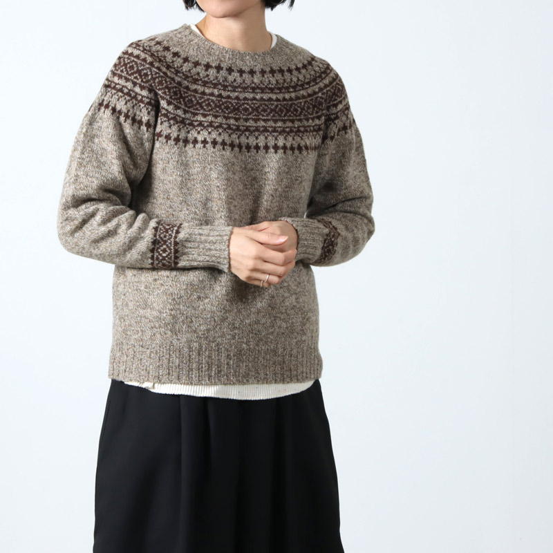 NOR'EASTERLY (ノア イースターリー) L/S WIDE NECK 2TONE NORDIC 