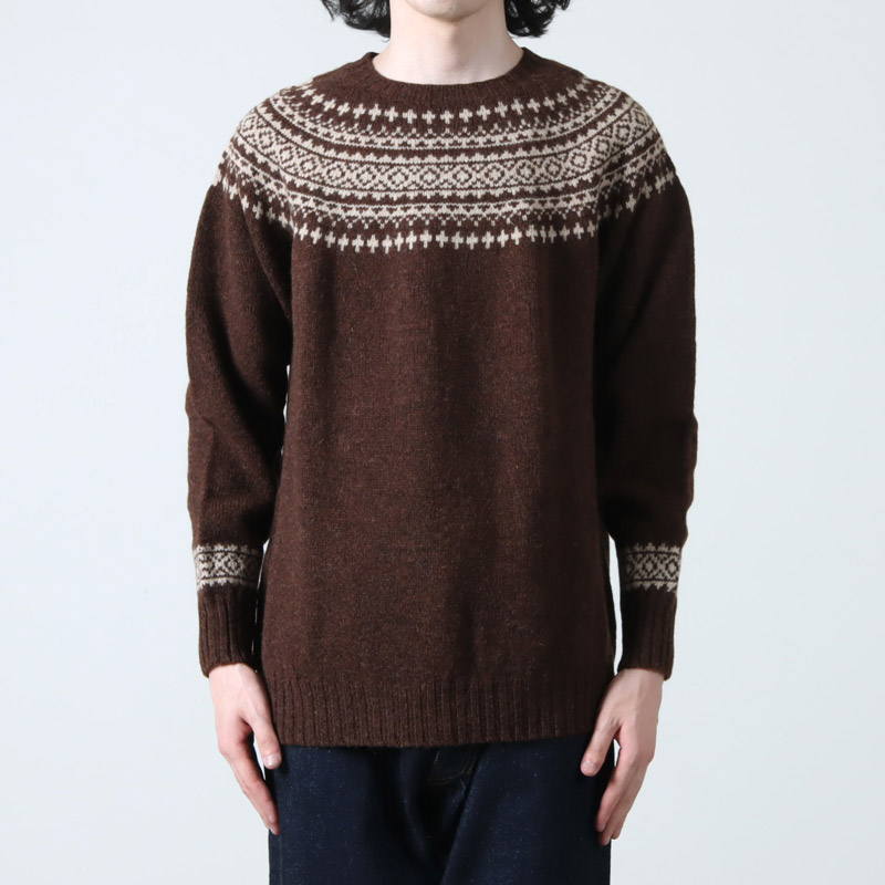NOR'EASTERLY(Υ ꡼) L/S WIDE NECK 2TONE NORDIC