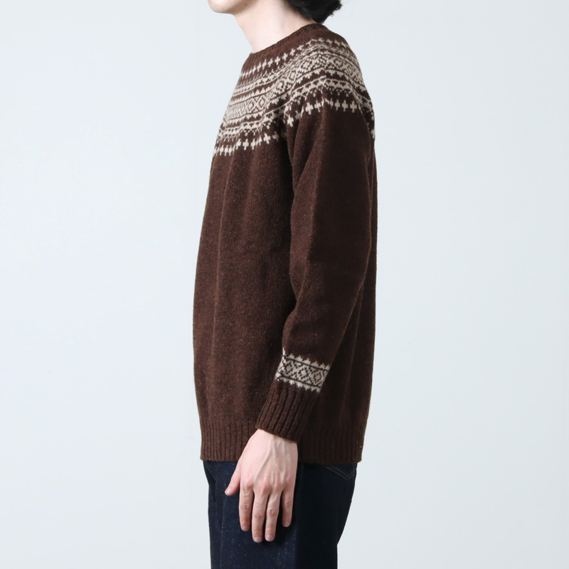 NOR'EASTERLY (ノア イースターリー) L/S WIDE NECK 2TONE NORDIC / ワイドネック2トーンノルディック