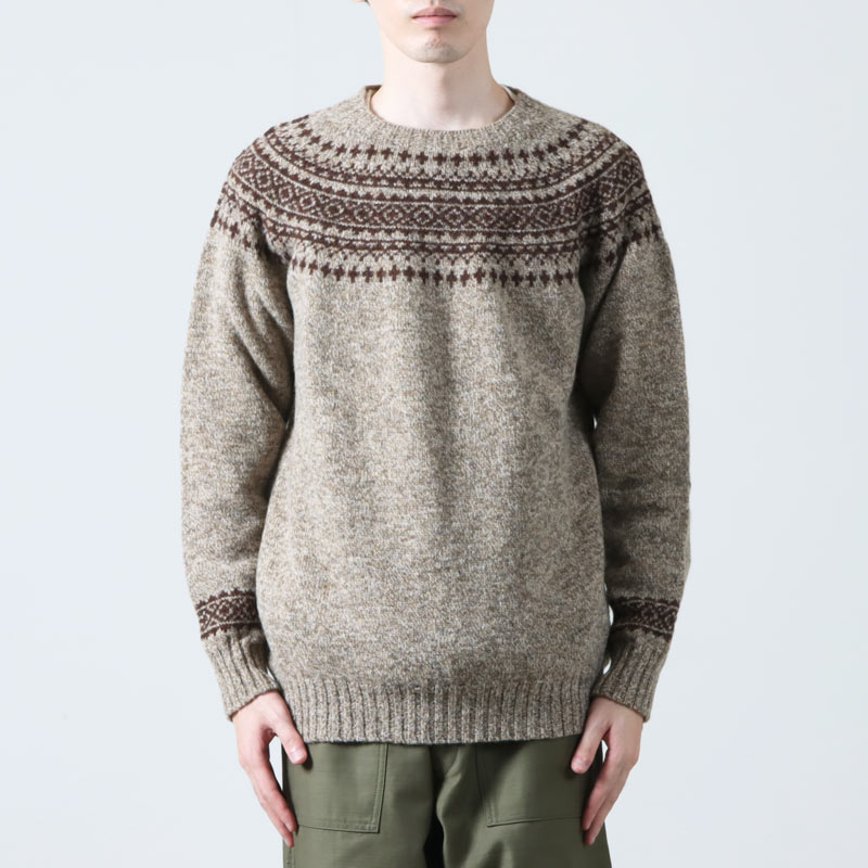 NOR'EASTERLY(Υ ꡼) L/S CREW 2TONE NORDIC