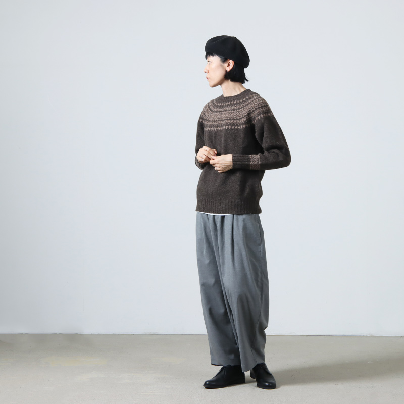 NOR'EASTERLY(Υ ꡼) L/S CREW 2TONE NORDIC