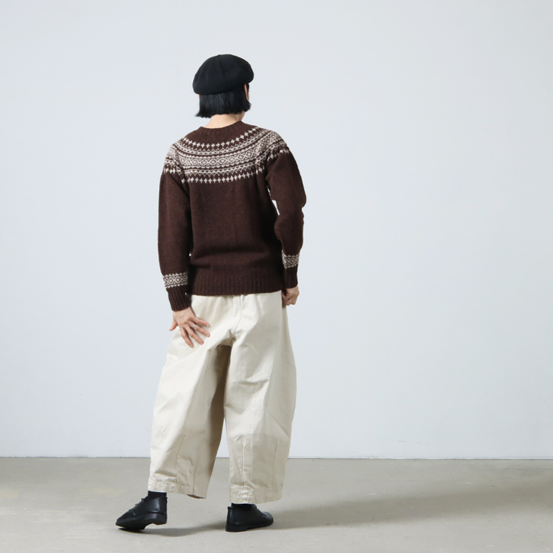 NOR'EASTERLY(Υ ꡼) L/S CREW 2TONE NORDIC