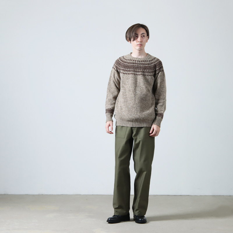 NOR'EASTERLY(Υ ꡼) L/S CREW 2TONE NORDIC