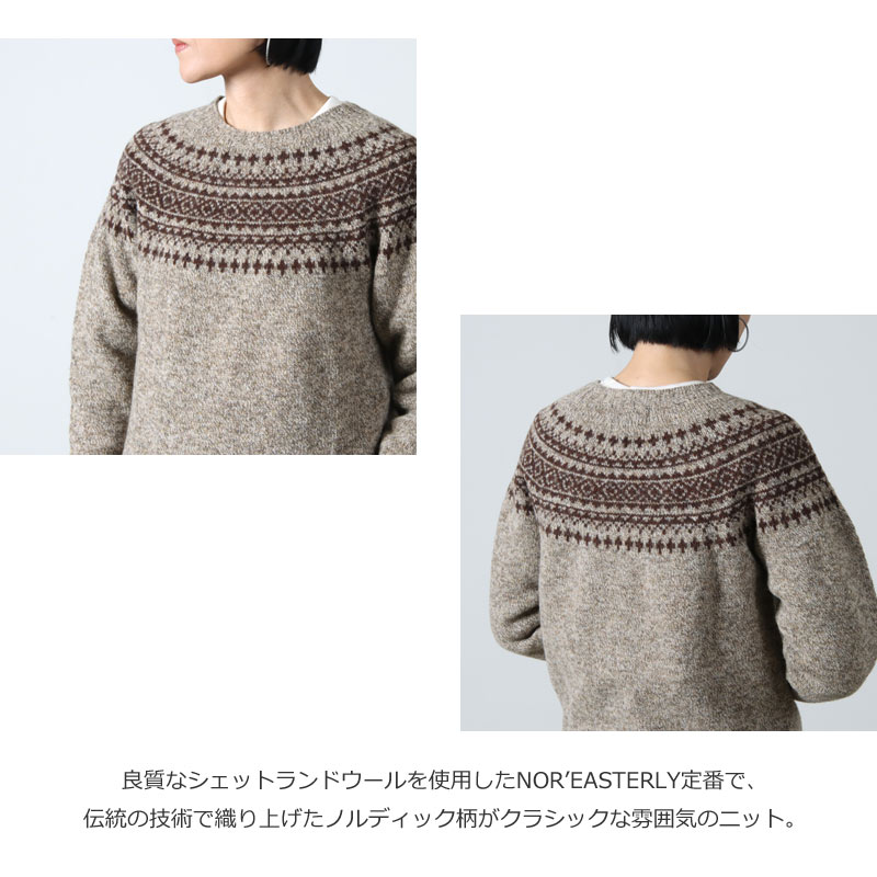 NOR'EASTERLY(Υ ꡼) L/S CREW 2TONE NORDIC