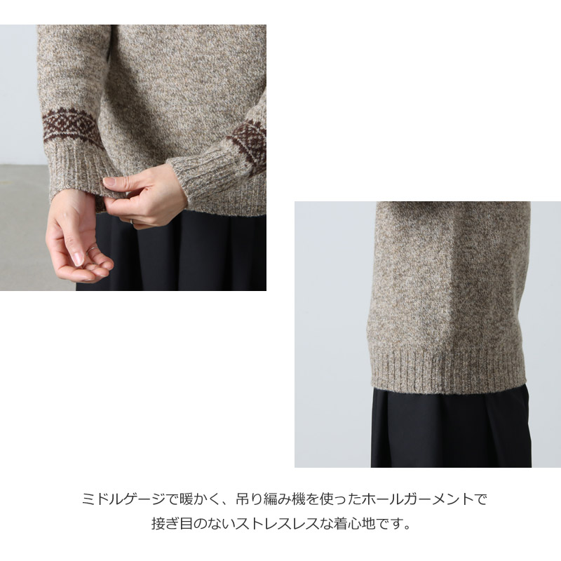 NOR'EASTERLY(Υ ꡼) L/S CREW 2TONE NORDIC