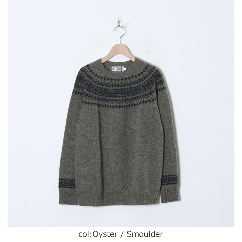 NOR'EASTERLY(ノア イースターリー) L/S CREW 2TONE NORDIC