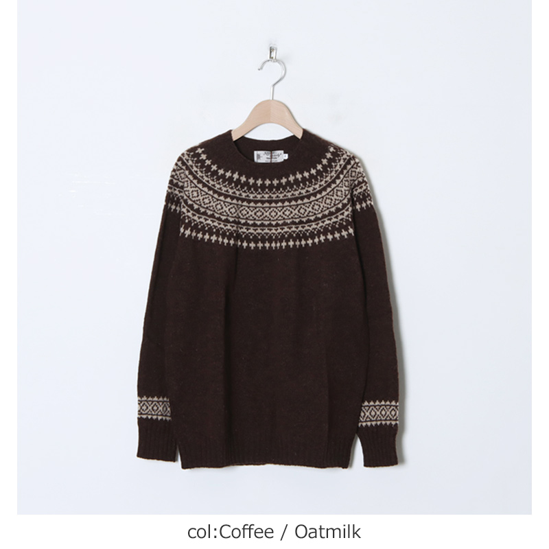 NOR'EASTERLY(ノア イースターリー) L/S CREW 2TONE NORDIC