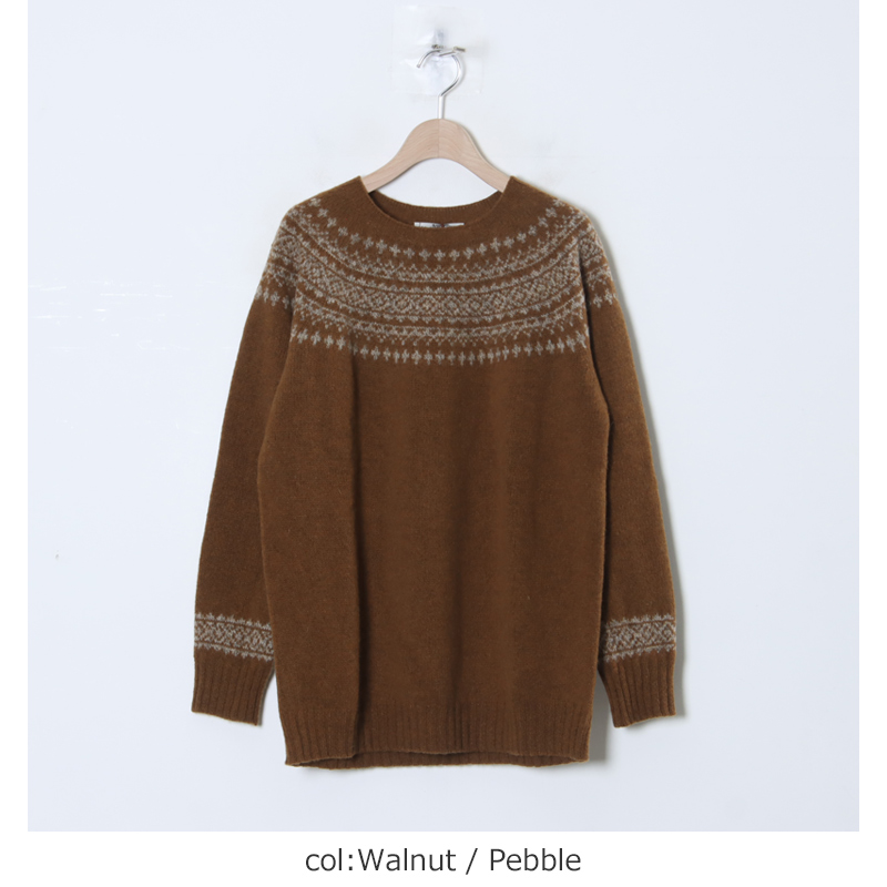 NOR'EASTERLY(ノア イースターリー) L/S CREW 2TONE NORDIC